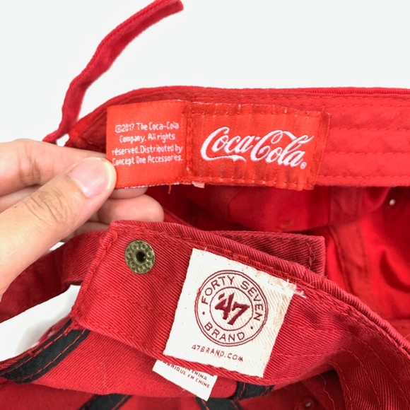 LOT OF 2 - Coca-Cola by Coca-Cola/47 Baseball Hat - Picture 5 of 6